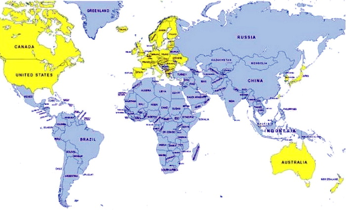 Весь мир украина карта